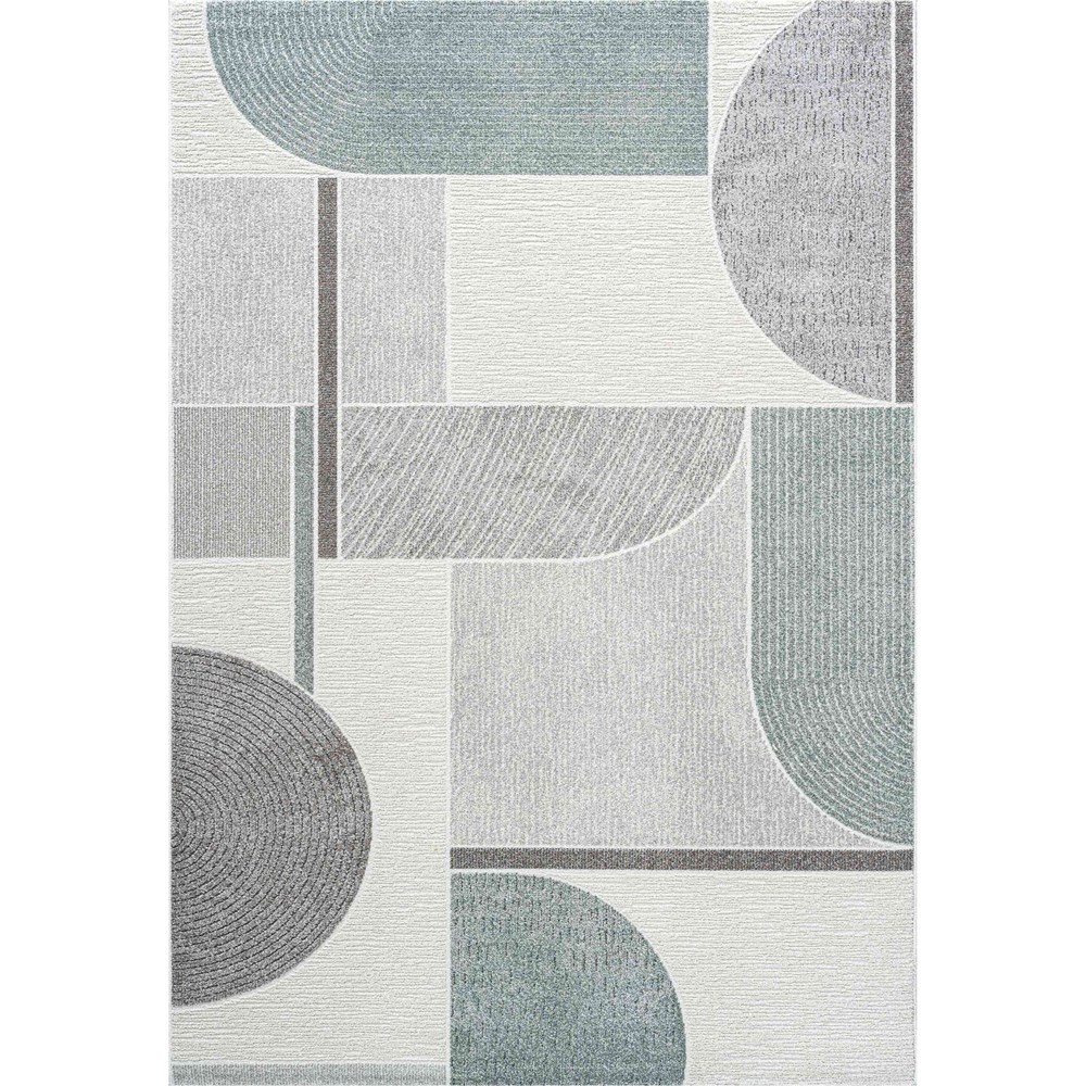 Milano 46002 6141 Geometric Rugs in Green